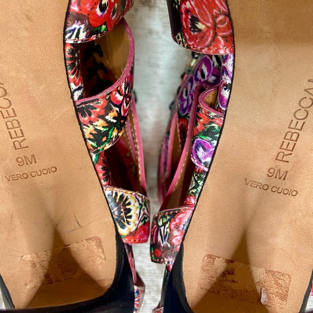 Rebecca Minkoff Rita (Sample) Knee High Gladiator Heeled Sandals in Floral - Picture 7 of 9